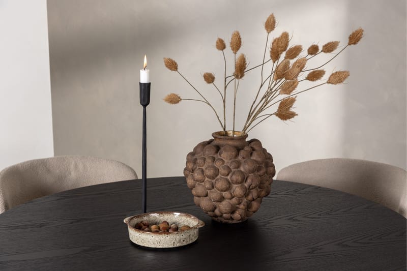 Olivia Matgrupp 110 cm Rund med 4 Modesto Stolar - Svart - Möbler - Bord & matgrupper - Matgrupper