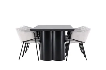 Olivia Matgrupp 210 cm Rektangulär med 6 Evelina stolar - Möbler - Bord & matgrupper - Matgrupper
