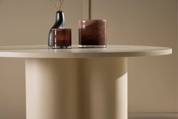Olivia Soffbord 80 cm Runt i Målat Trä - Beige - Möbler - Bord & matgrupper - Soffbord