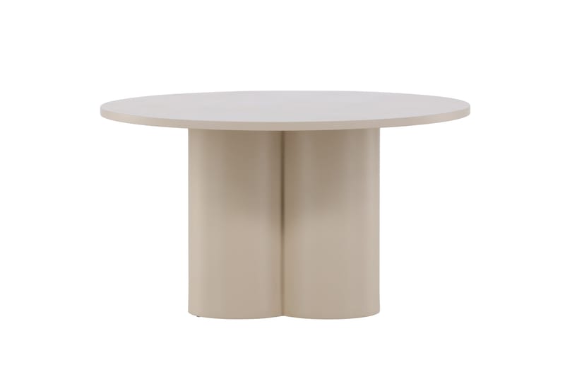 Olivia Soffbord 80 cm Runt i Målat Trä - Beige - Möbler - Bord & matgrupper - Soffbord