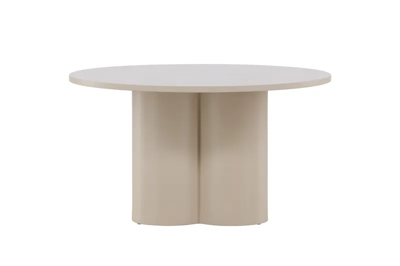 Olivia Soffbord 80 cm Runt i Målat Trä - Beige - Möbler - Bord & matgrupper - Soffbord