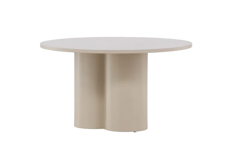 Olivia Soffbord 80 cm Runt i Målat Trä - Beige - Möbler - Bord & matgrupper - Soffbord