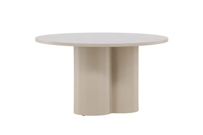 Olivia Soffbord 80 cm Runt i Målat Trä - Beige - Möbler - Bord & matgrupper - Soffbord