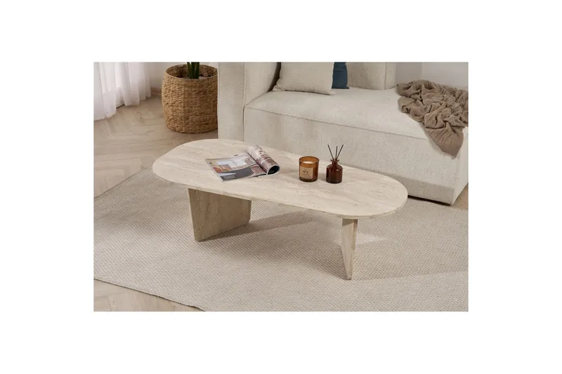 Omari Soffbord 130 cm - Beige - Möbler - Bord & matgrupper - Soffbord