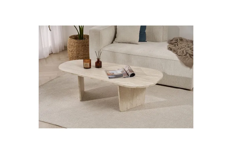 Omari Soffbord 130 cm - Beige - Möbler - Bord & matgrupper - Soffbord