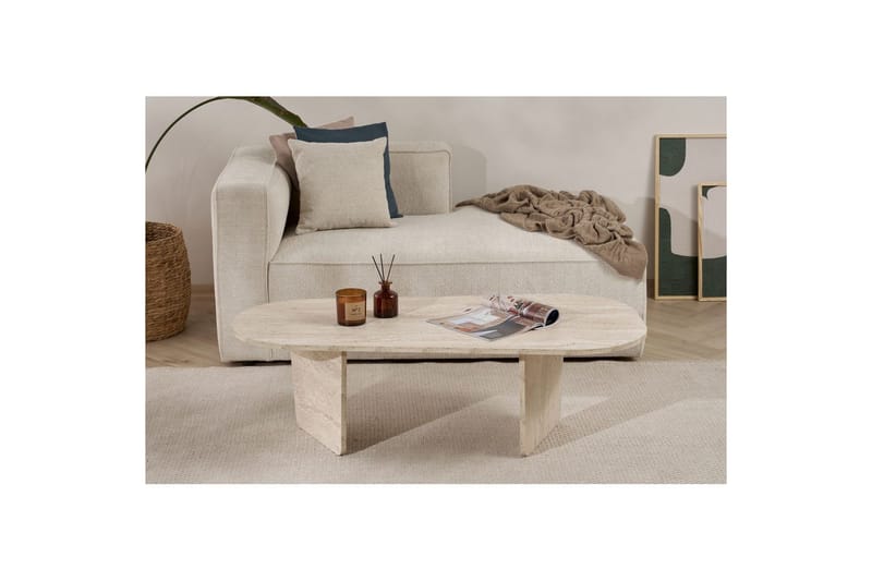 Omari Soffbord 130 cm - Beige - Möbler - Bord & matgrupper - Soffbord