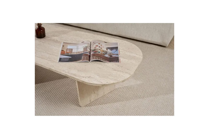 Omari Soffbord 130 cm - Beige - Möbler - Bord & matgrupper - Soffbord