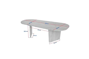 Omari Soffbord 130 cm - Svart - Möbler - Bord & matgrupper - Soffbord