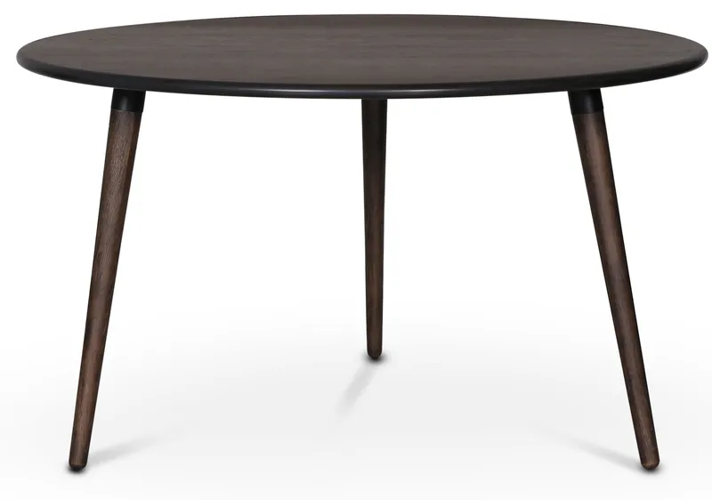 Omni matgrupp, runt matbord Ø130 cm inkl 4 st pinnstol Castor - Rökfärgad ek, Rökfärgad ek