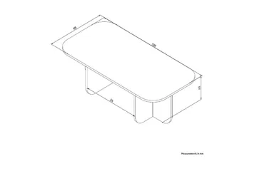 Orin Soffbord 120 cm - Beige - Möbler - Bord & matgrupper - Soffbord
