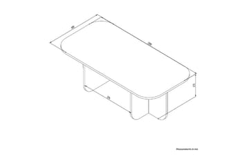 Orin Soffbord 120 cm - Mörkfärgat trä - Möbler - Bord & matgrupper - Soffbord