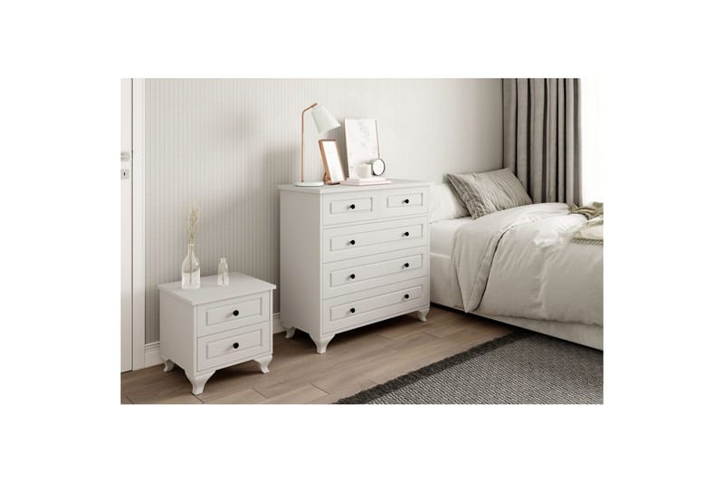 Orval Sminkbord 90 cm - Matt Vit - Möbler - Bord & matgrupper - Sminkbord & toalettbord