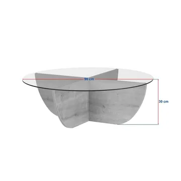 Orwin Soffbord 90 cm - Mörkbrun - Möbler - Bord & matgrupper - Soffbord
