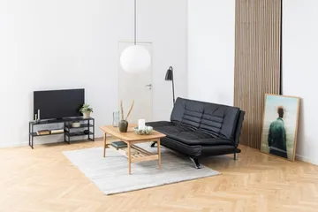 Oscarvik Rektangulärt Soffbord med Lådor och Hylla i Ek - Brun - Möbler - Bord & matgrupper - Soffbord