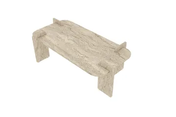 Osmiric Soffbord 120 cm Rektangulär - Travertin - Möbler - Bord & matgrupper - Soffbord
