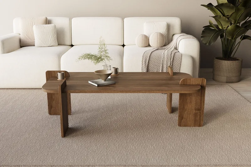 Osmiric Soffbord 120 cm Rektangulär - Valnöt - Möbler - Bord & matgrupper - Soffbord