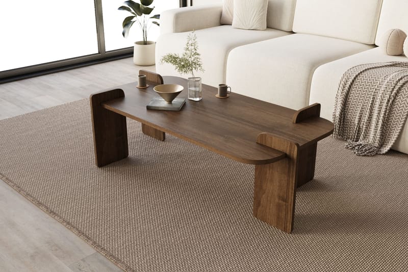 Osmiric Soffbord 120 cm Rektangulär - Valnöt - Möbler - Bord & matgrupper - Soffbord