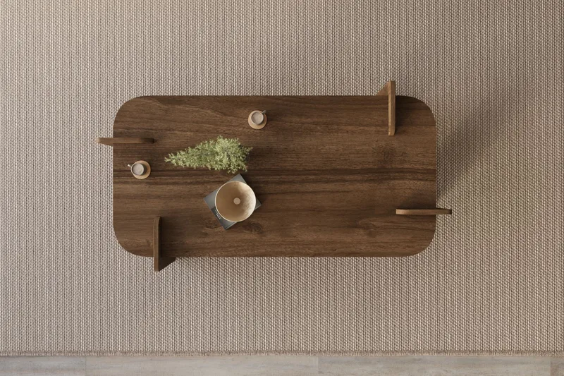 Osmiric Soffbord 120 cm Rektangulär - Valnöt - Möbler - Bord & matgrupper - Soffbord