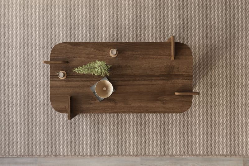 Osmiric Soffbord 120 cm Rektangulär - Valnöt - Möbler - Bord & matgrupper - Soffbord