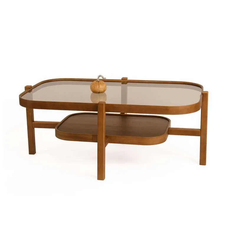 Ostrin Soffbord 110 cm, Mörkbrun