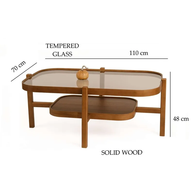 Ostrin Soffbord 110 cm - Mörkbrun - Möbler - Bord & matgrupper - Soffbord