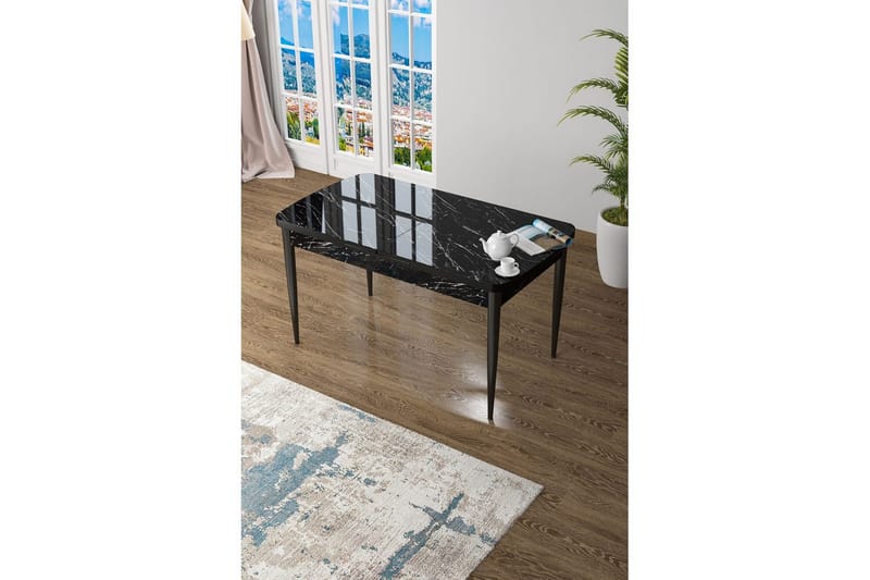 Ostwerwal Matbord 132 cm Rektangulär - Svart - Möbler - Bord & matgrupper - Matbord & köksbord