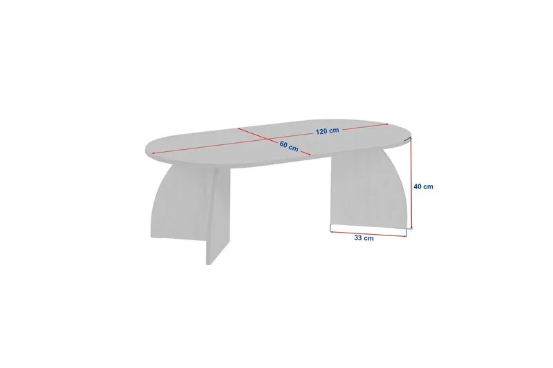 Osyra Soffbord 120 cm - Brons - Möbler - Bord & matgrupper - Soffbord