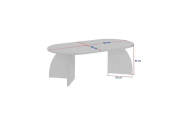 Osyra Soffbord 120 cm - Svart - Möbler - Bord & matgrupper - Soffbord