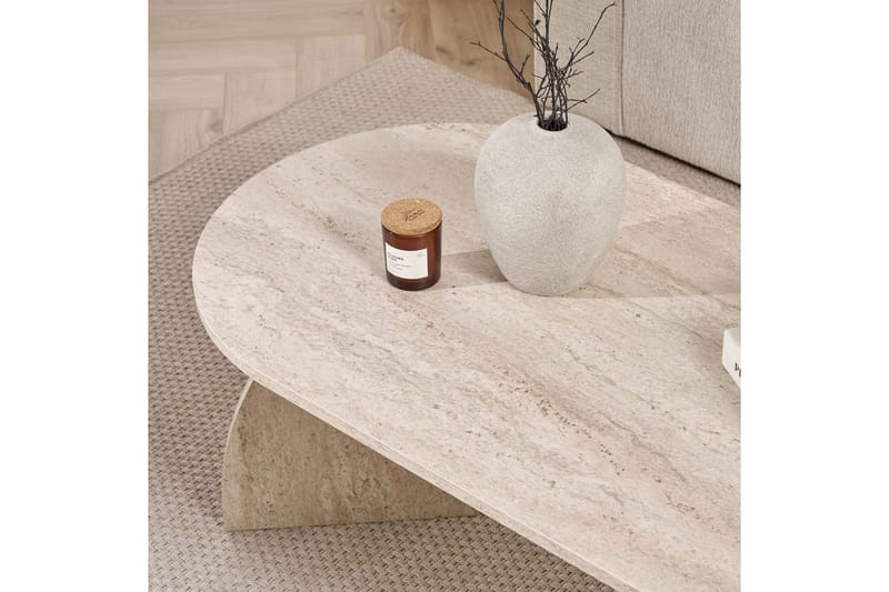 Osyra Soffbord 120 cm - Travertine - Möbler - Bord & matgrupper - Soffbord