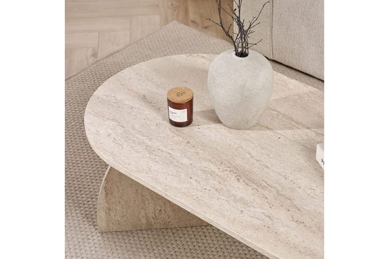 Osyra Soffbord 120 cm - Travertine - Möbler - Bord & matgrupper - Soffbord