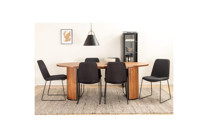 Oval Dining Set Bianca, Muce - 200x90x75 - Möbler - Bord & matgrupper - Matgrupper