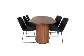 Oval Dining Set Bianca, Muce - 200x90x75 - Möbler - Bord & matgrupper - Matgrupper