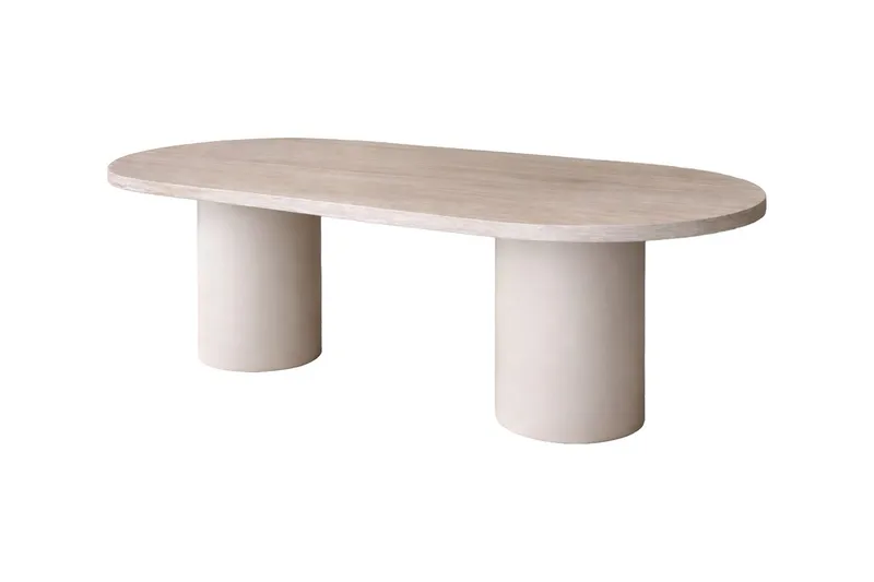 Ovalt Matbord Narvik 200 cm - Beige - Möbler - Bord & matgrupper - Matbord & köksbord