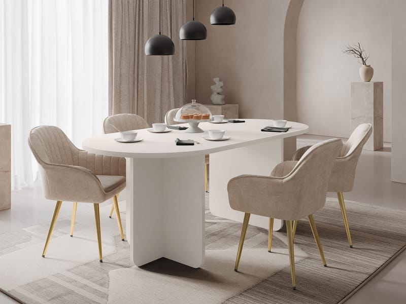 Ovren Matbord 185 cm - beige - Möbler - Bord & matgrupper - Matbord & köksbord