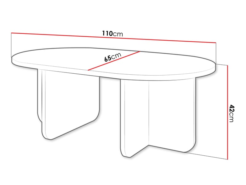 Ovren Soffbord 110 cm - brun - Möbler - Bord & matgrupper - Soffbord