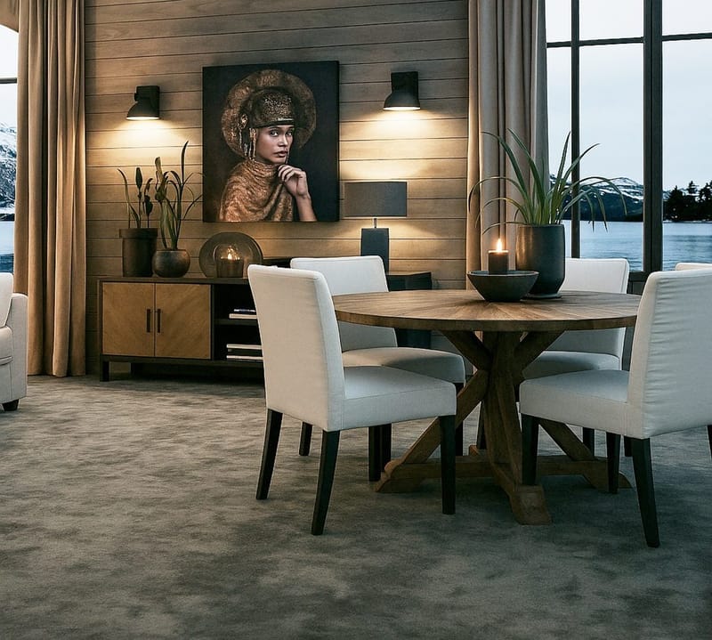 Palma runt matbord Ø140 cm - Återvunnet trä - Återvunnet trä (drivved) - Möbler - Bord & matgrupper - Matbord & köksbord