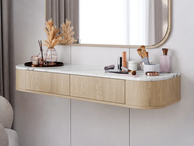 Pantego Sminkbord 123 cm - brun - Möbler - Bord & matgrupper - Sminkbord & toalettbord