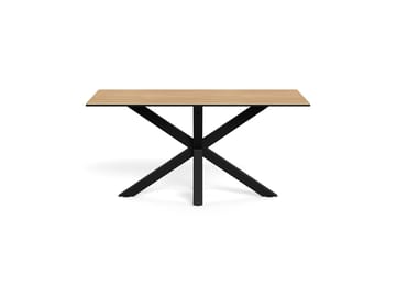 Parkins Rektangulärt Matbord 160 cm i Glas med Keramikskiva, Ek- och Metallutseende - Svart - Möbler - Bord & matgrupper - Matbord & köksbord