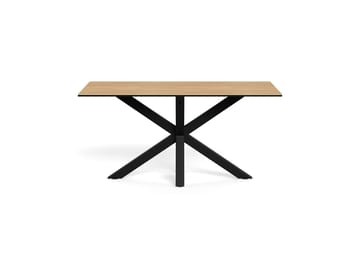 Parkins Rektangulärt Matbord 160 cm i Glas med Keramikskiva, Ek- och Metallutseende - Svart - Möbler - Bord & matgrupper - Matbord & köksbord