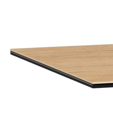Parkins Rektangulärt Matbord 160 cm i Glas med Keramikskiva, Ek- och Metallutseende - Svart - Möbler - Bord & matgrupper - Matbord & köksbord