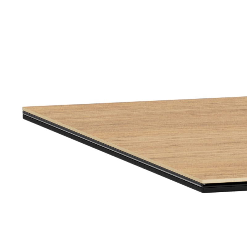 Parkins Rektangulärt Matbord 160 cm i Glas med Keramikskiva, Ek- och Metallutseende - Svart - Möbler - Bord & matgrupper - Matbord & köksbord