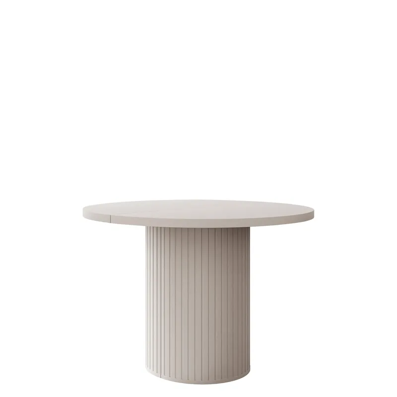 Pernor Utdragbart Ovalt Matbord 100–188 cm med Ljust Träutseende, Beige