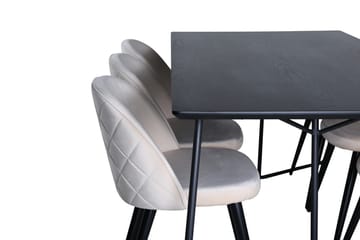 Petra Matbord 190 cm med 6 Velvet Stitches Matstol - Möbler - Bord & matgrupper - Matgrupper