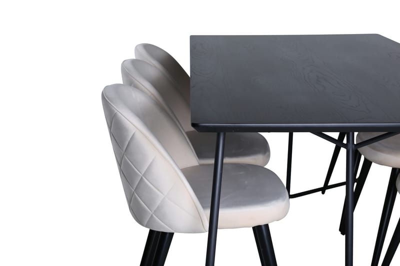 Petra Matbord 190 cm med 6 Velvet Stitches Matstol - Möbler - Bord & matgrupper - Matgrupper