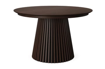 Peyra Förlängningsbart runt 120-220 cm Rökt Ek med 4 Lucy Matstolar - Rökt ek - Möbler - Bord & matgrupper - Matgrupper