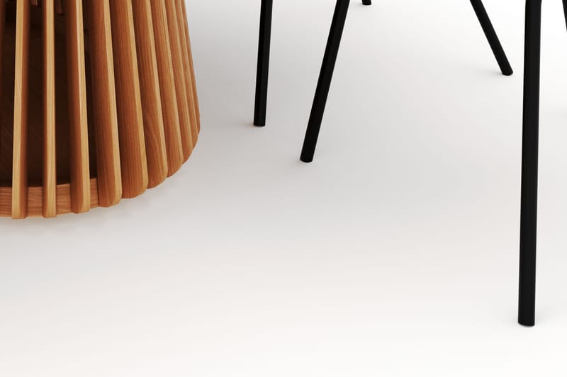 Peyra Matbord 200 cm Oval med 6 Berit Stolar - Natur - Möbler - Bord & matgrupper - Matgrupper