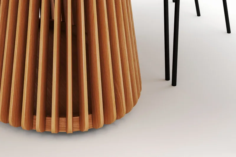 Peyra Matbord 200 cm Oval med 6 Gemmiano Stolar - Natur - Möbler - Bord & matgrupper - Matgrupper