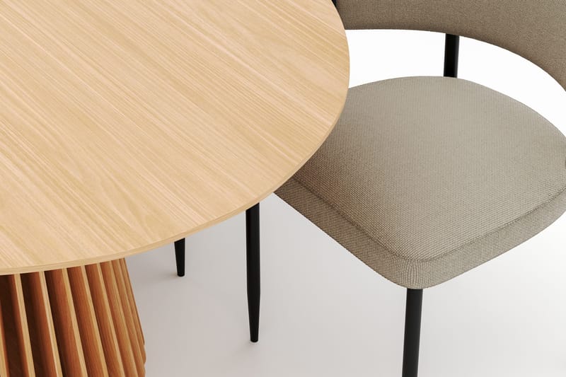 Peyra Matbord 200 cm Oval med 6 Sawako Stolar - Natur - Möbler - Bord & matgrupper - Matgrupper