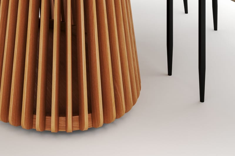 Peyra Matbord 200 cm Oval med 6 Sawako Stolar - Natur - Möbler - Bord & matgrupper - Matgrupper