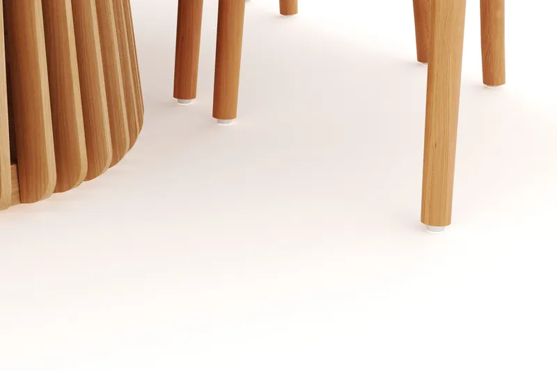 Peyra Matgrupp 200 cm Ovalt Ek med 6 Dastoori Matstolar - Natur - Möbler - Bord & matgrupper - Matgrupper